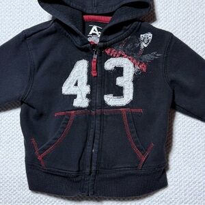 Arizona Jean Co Black 43 Full Zip Hoodie Baby 12 Months